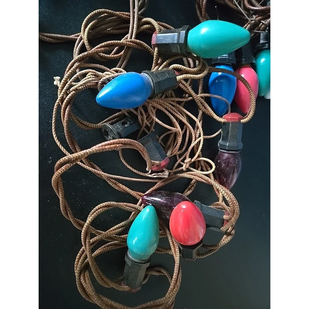 Vintage NOMA Christmas Lights 3 Strings Lights